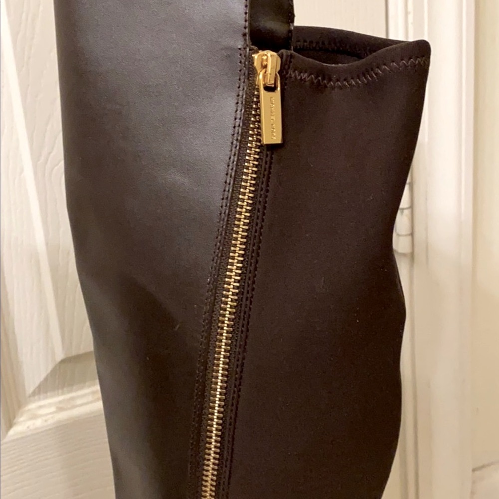 New MICHAEL Kors Leather & Stretch Tall Boots 7.5 - Picture 7 of 15
